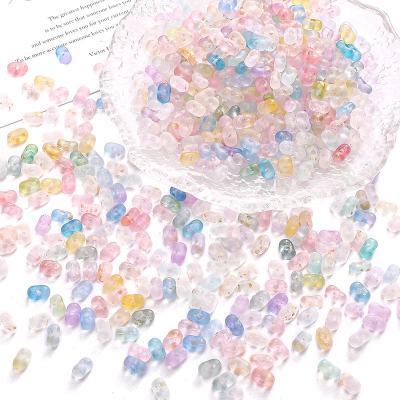 220Pcs Acrylic Peanut Beads For DIY Necklace Bracelet Earrings Jewelry Making Craft Accessories