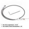 36Inch Throttle Gas Cable Kit Stainless Steel Braided For 97-07 Chevrolet/Chevy LS1 Engine 4.8L 5.3L 5.7L 6.0L TCB02