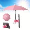 Portable Phone Stand Umbrella Stand Adjustable Mini Fist Suction Cup Style Phone Holder with UV Protection And Sunshade Function