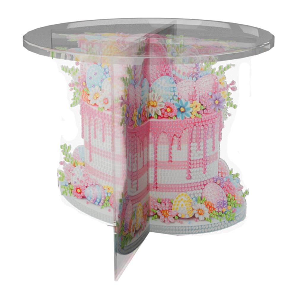 Acrylic Sunflower Diamond Painting Plant Stand Diamond Art Potted Plant Holder Rhinestones Plant Display Shelf for DIY Art Craft