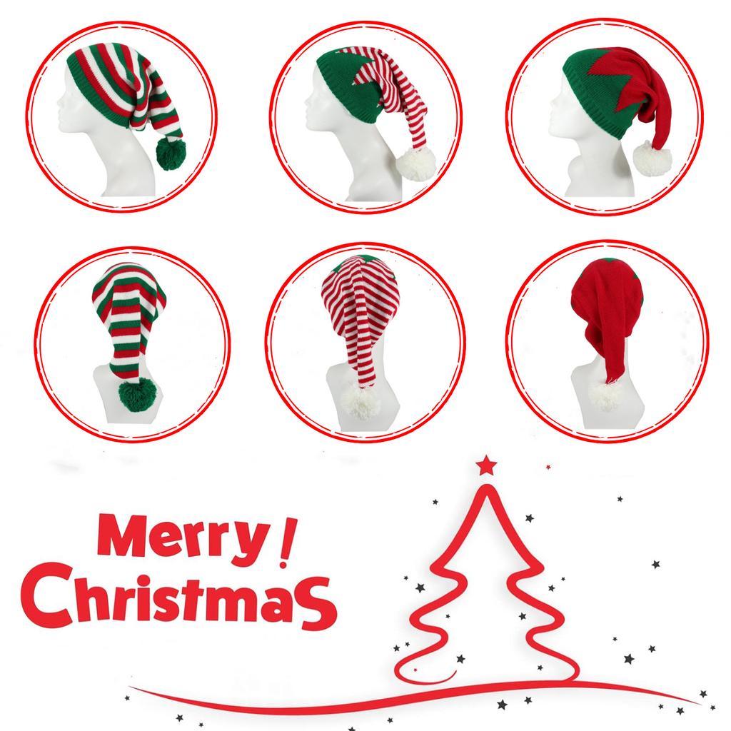 New, Knitted Wool Christmas Hat, Adult, Winter Hat, Festival Decorative Hat, Adult Style