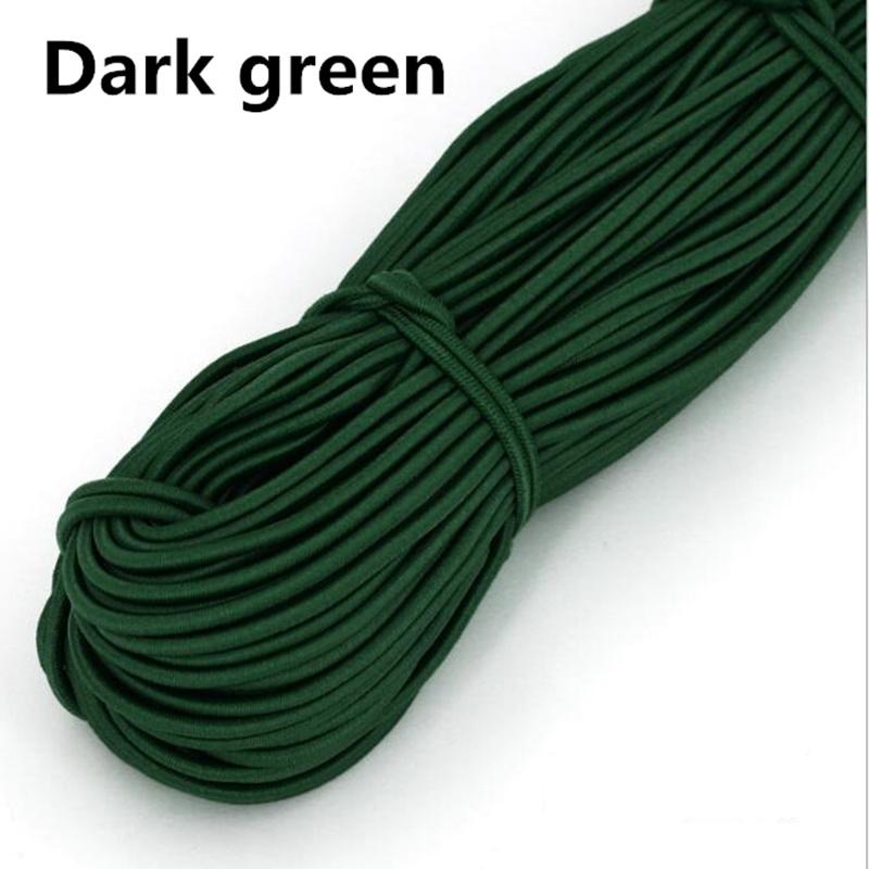 10yards 2mm Colorful High-Quality Round Elastic Rope Round Elastic Band Rubber Band Elastic Line Home DIY Sewing Accessories