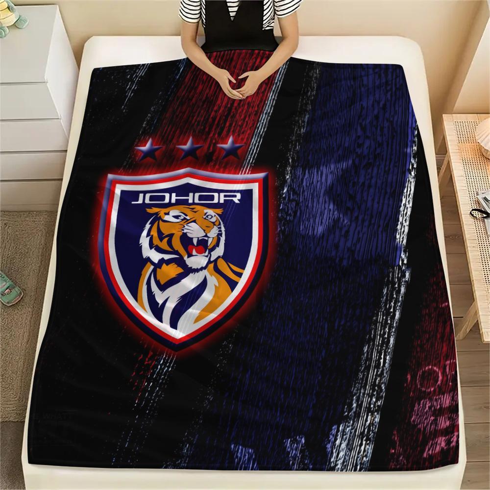 Johor Darul Ta'zim FC  Print Flannel Blanket, High quality Comfortable for All Seasons, Home Decor, Warmth and Comfort