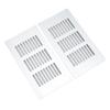   Vent Grille Heat Dissipation Aluminum Alloy Silver Rectangular Ventilation Grille Cover for Cabinet Closet RV  