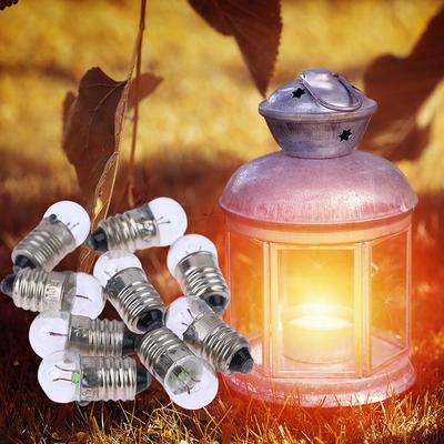 10 Stück Miniatur-Rundlampen, 1,5 V, 2,5 V, 3,8 V, kleine Lichtkanone für Schülerexperimente, kleine Glühbirnen, Taschenlampenbirnen