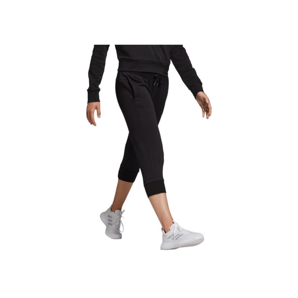 Adidas Essentials Linear Three-Quarter Pants Women Bottoms Black DP2397