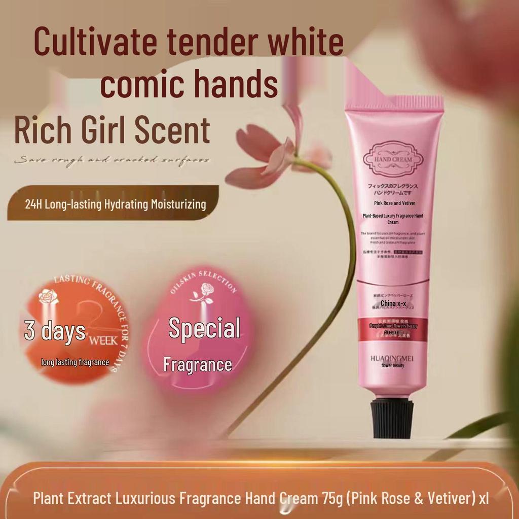 Plant-Based Fragrance Hand Cream - Hydrating & Whitening, Reduces Wrinkles, Moisturizing, Genuine Gift for Tender Skin