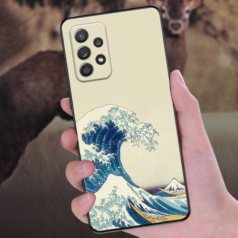 

Чехол для телефона The Great Wave Кацусики Хокусай для Samsung Galaxy A57 A56 A37 A55 A36 5G A26 A54 A52 A35 A34 A17 A16 A15 A07 Samsung A06 4G