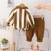 Boys' Trendy Two-Piece Sweatshirt Suit for Spring & Autumn 2023 - Stylish Sportswear for Kids