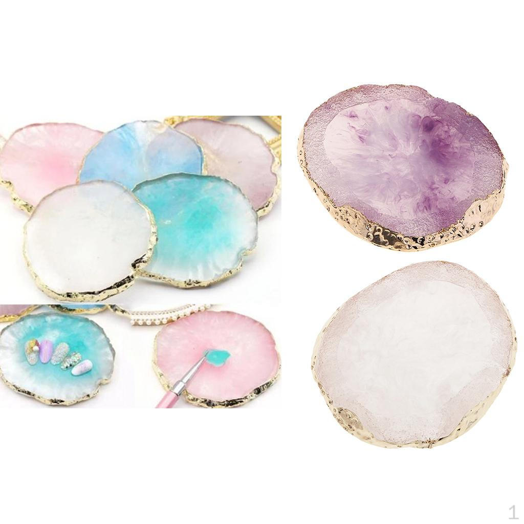 2 Pieces Drink Almost Round Slices Coaster Cup Mat Hanging Decoration Table with for DIY
