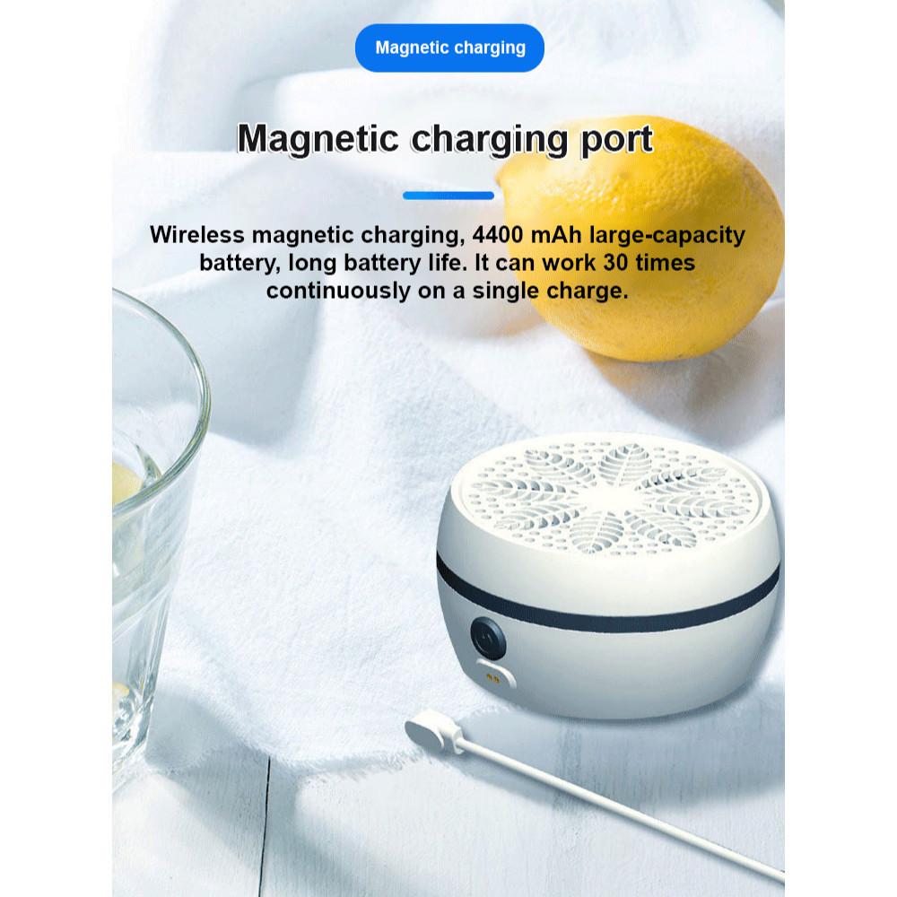 Small Household Sterilizer Food Cleaner Automatic Fruit Vegetable Washing Machine Portable Wireless Kitchen Fruit Washer