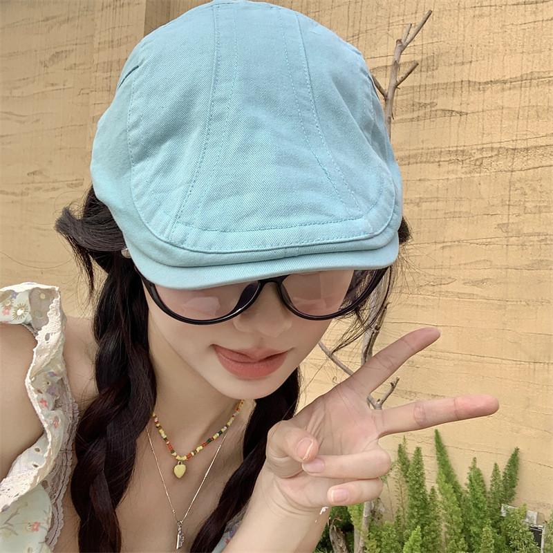 

Retro Denim Womens Duckbill Cap In Beautiful Lake Blue Perfect For Spring And Fashion Summer Lake Green