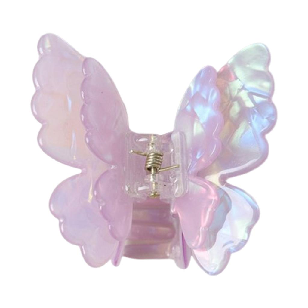 Butterfly Hair Claw for Women Acrylic Handmade Back-of-Head Shark Clip Hair Accessories