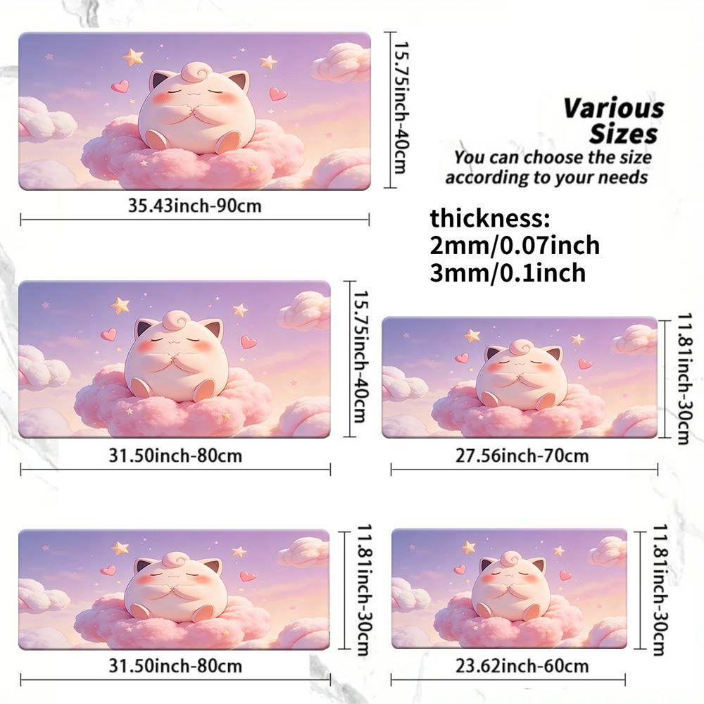 Pokemon Volcanic Cave Adventure Gaming Mouse Pad NonSlip Desk Mat 30x80x0.2cm