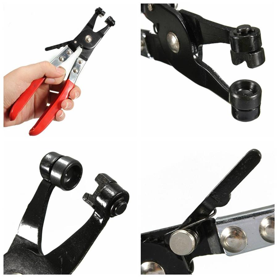 2x Hose Clamp Pliers Tool Swivel Jaw Locking Flat Band Coolant Clip Universal