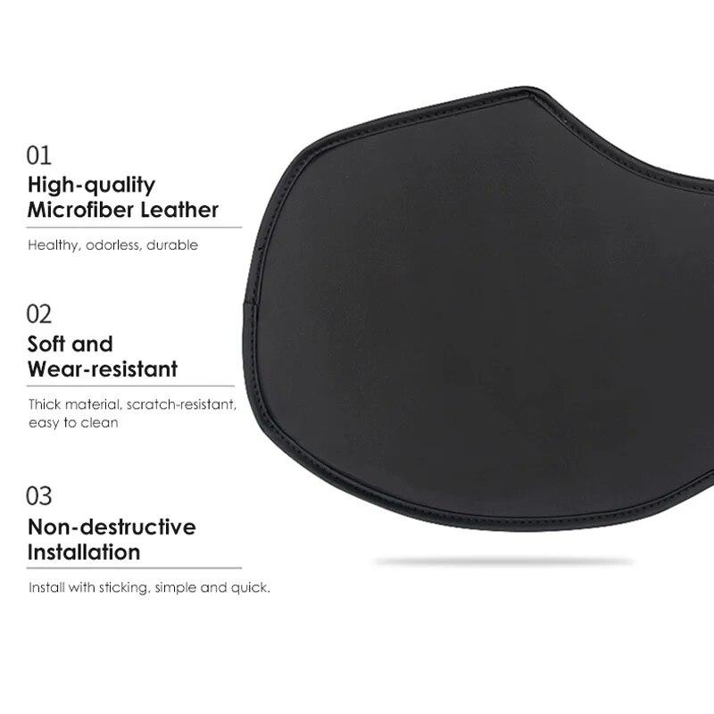 Futhope Car Central Control Side Defense Kick Pad For Tesla Model 3 -23 Protective Foot Interior Accessories Decoration Trim