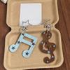 Cartoon Shape Music Keychain Acrylic Bag Charm Lightweight Cartoon Star Charm  Backpack Decoration