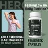Heroot Fenugreek Seed Capsules 1000mg | Herbal Powder Capsules | 60 Count