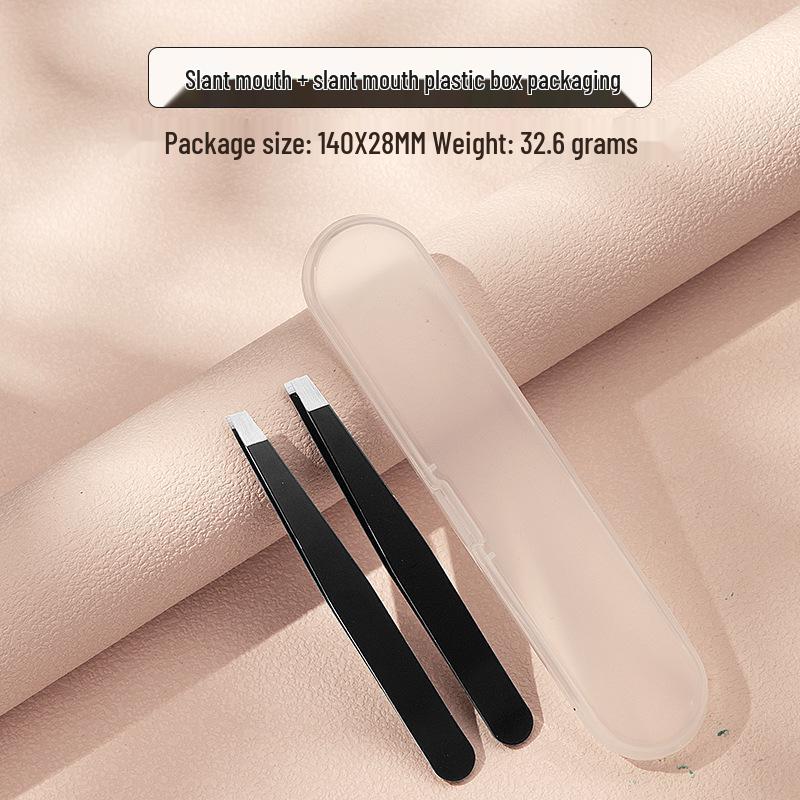 Stainless Steel 96-Piece Eyebrow & Beard Tweezers Set with Double Eyelid Stickers