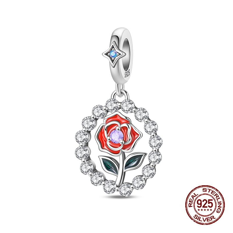 Neue Kupfer Romantische Liebesbrief Hochzeit Ringe Charms Perlen Passend für 3mm Original Armband DIY Schmuck Verlobungsgeschenke