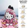 1pc Dessert Hello Kitty Throw Blanket, Soft Warm Home Decorative Blankets for Couch Bed Sofa, Living Room, Travel, Camping, Car Blankets, Beach, Offic