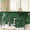 Peel & Stick Fish Scale Tile Stickers, Waterproof Self-Adhesive Backsplash Tiles for Kitchen & Bathroom Wall Decor