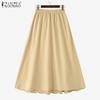 ZANZEA Women Casual Elegant Lace Patchwork A-Line Skirts