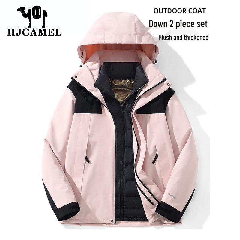 

Camel Women s 2023 Detachable 3-in-1 Windproof Ski Jacket XS
