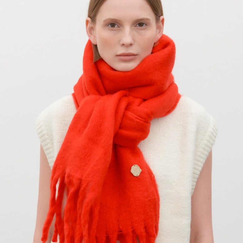 

halden heavy vanilla muffler (M032_red) red