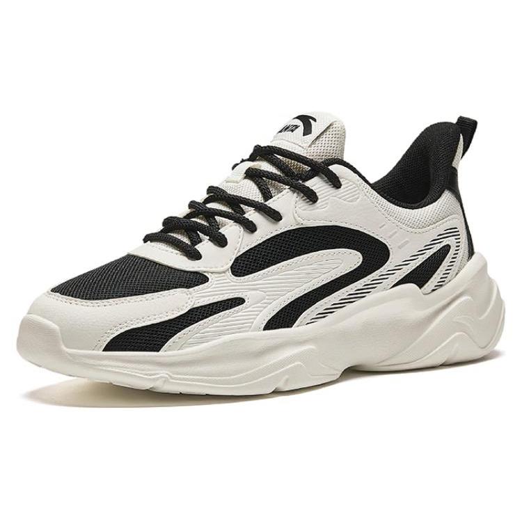 New Anta Cushioning Wear Resistant Low Top Casual Shoes Women's White Black 922418855-1