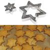 10 PCS Food-Grade Stainless Steel Star Theme Christmas Cookie Cutter Baking Gift