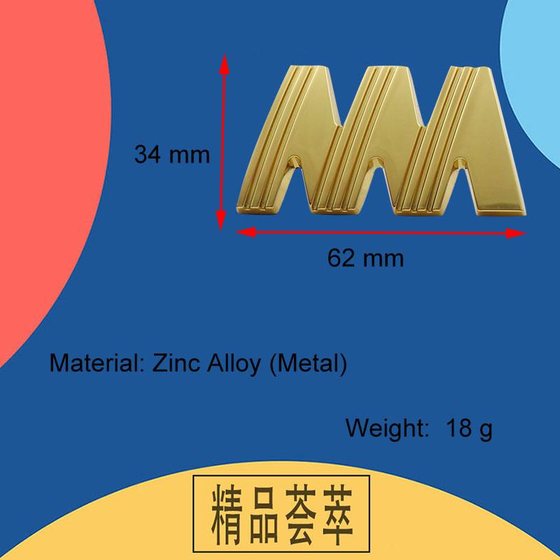 3D Premium M Logo for LC200 FJ200 car Engine Hood Fender trunk Tail Rear Decal Emblem Badge Sticker