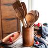 Natural Teak Cooking Spoon Non-Stick Cookware for Kitchen Wooden Handle Soup Spoon Spatula Rice Spoon Shovel Kitchen Sets
