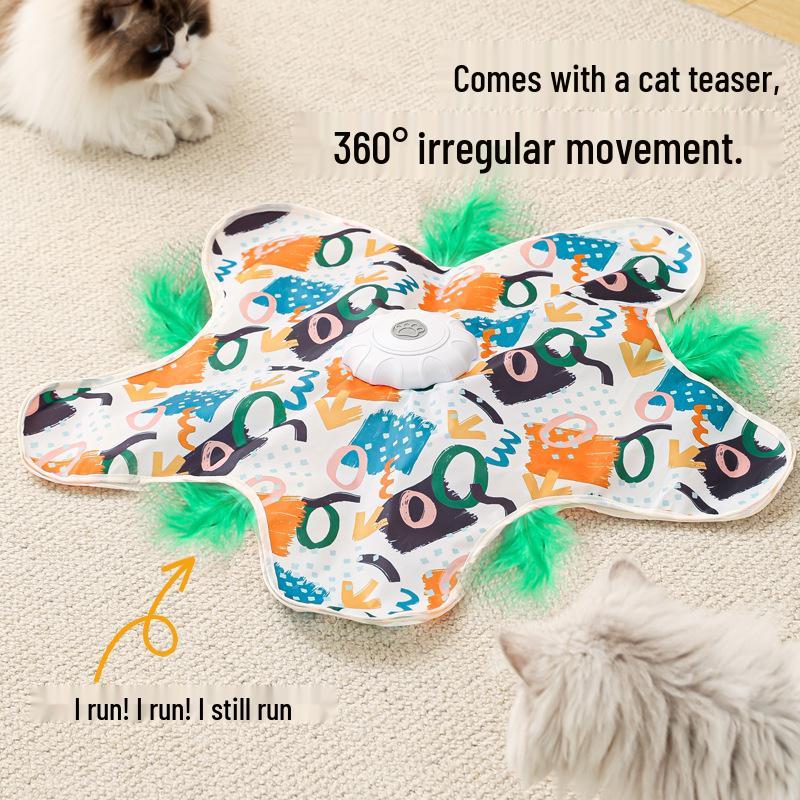Caterpillar Interactive Remote Control Cat Teaser and Sounding Toy