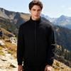 Men Jacket Stand Collar Long Sleeve Zipper Closure Windproof Jacket with Pockets Smart Temperament Men Outerwear