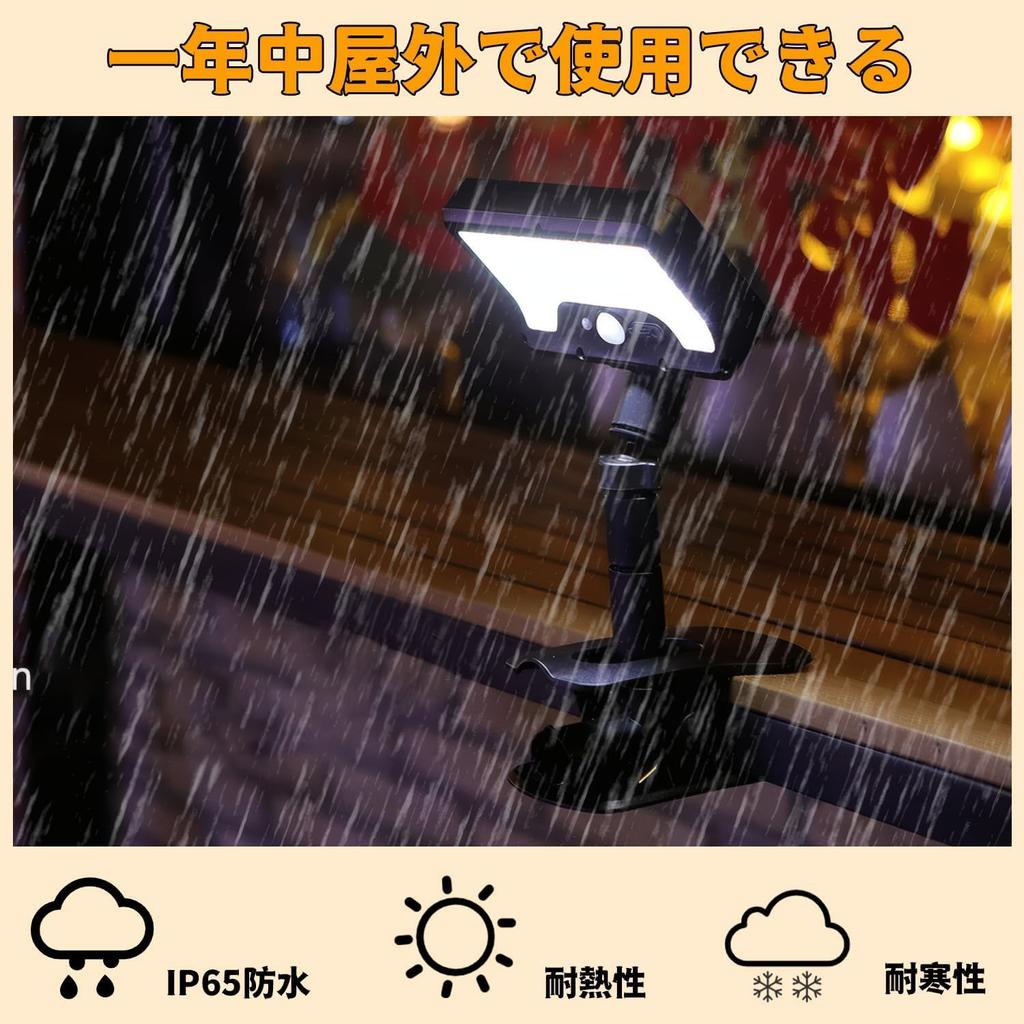 Lasola Clip-on Solar Sensor Light, Outdoor, IP65 Waterproof, Ultra Bright 600 Lumens, No Electricity Cost, 3 Lighting Modes, Automatic OnOff,