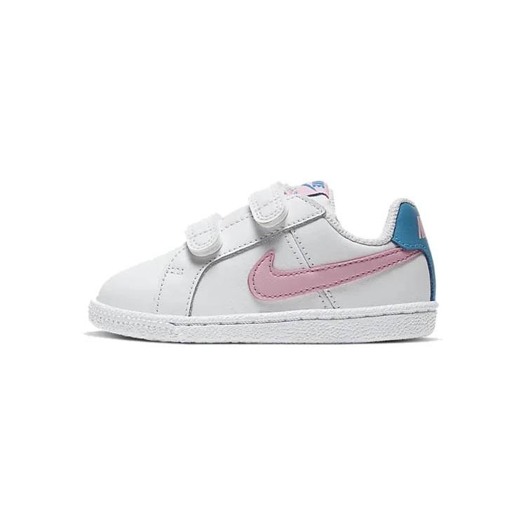 (TD) Nike Court Royale White Blue Pink Baby 833537-110 EU 22