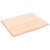 VidaXL Wall Shelf 60x50x2 Cm Solid Untreated Oak Wood 363530