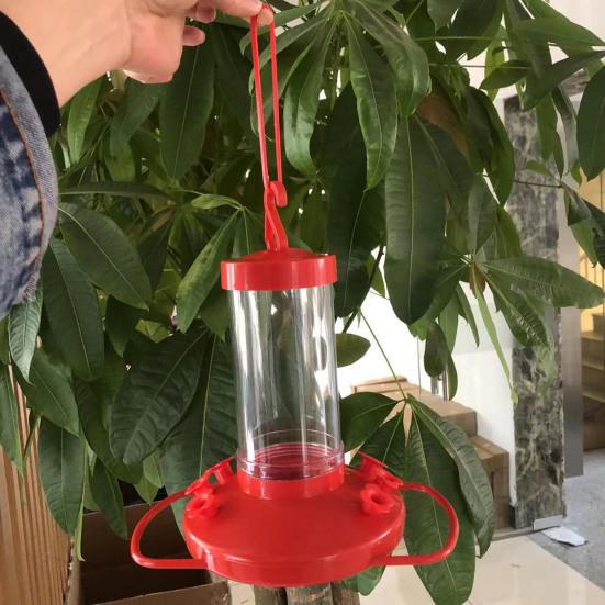 Hummingbird Feeder Outdoor Hanging Wildbird Feeder with 6 Bee Guard Feeding Ports