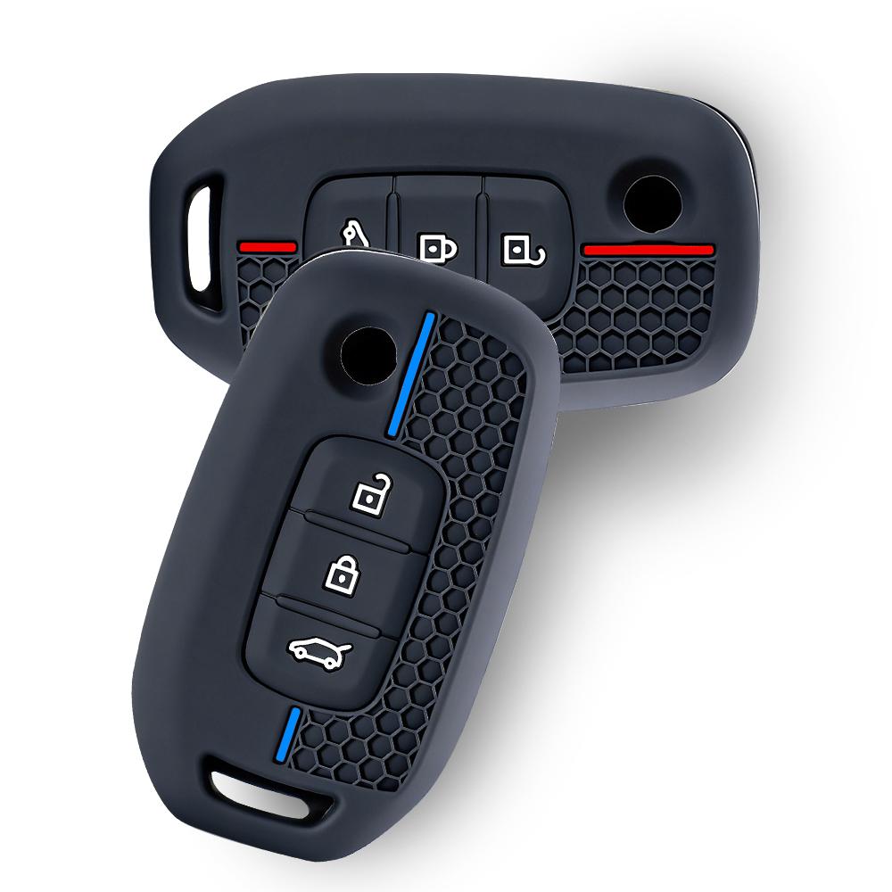 Silicone Key Fob Cover Auto Key Fob Case Fit For Renault Kwid Trafic Clio Kadjar Clio 5 Captur Arkana Sandero Stepway Logan Twingo