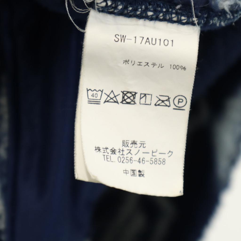 snowpeak Overall handle Fleece jacket L Navy Outdoors Men's Used