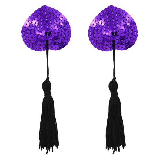 Sexy Femei Bling paiete ciucuri piept petale sutien sfarcului capac pasties autocolant