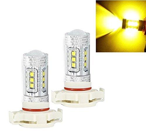 

BestQ! CREE LED Fog Lamp, 80W Projector, PSX24W, LED Yellow Fog Light, 86/BRZ/Impreza, Etc., PSX24W Yellow