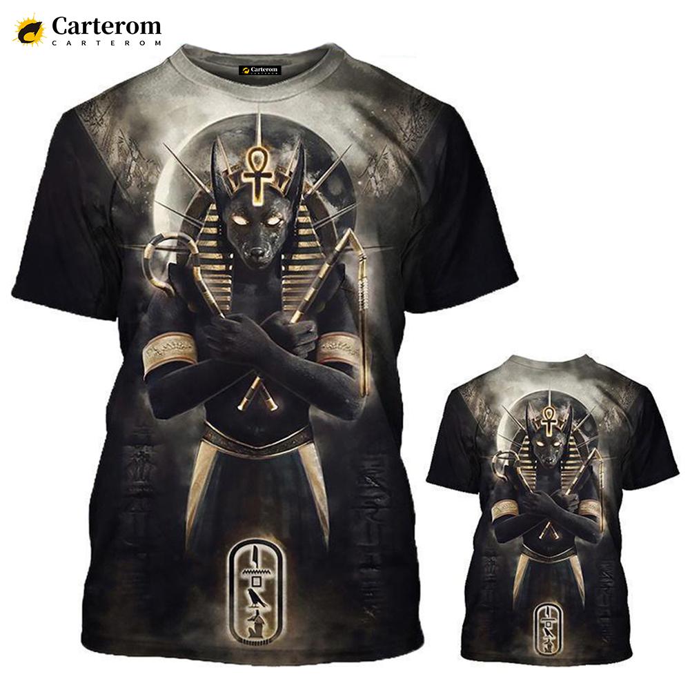 Tricou Imprimat 3D Horus Egiptean Antic Ochiul lui Dumnezeu al Egiptului Faraon Anubis Grafică Tricou Bărbați Modă Casual Streetwear Topuri Tricouri