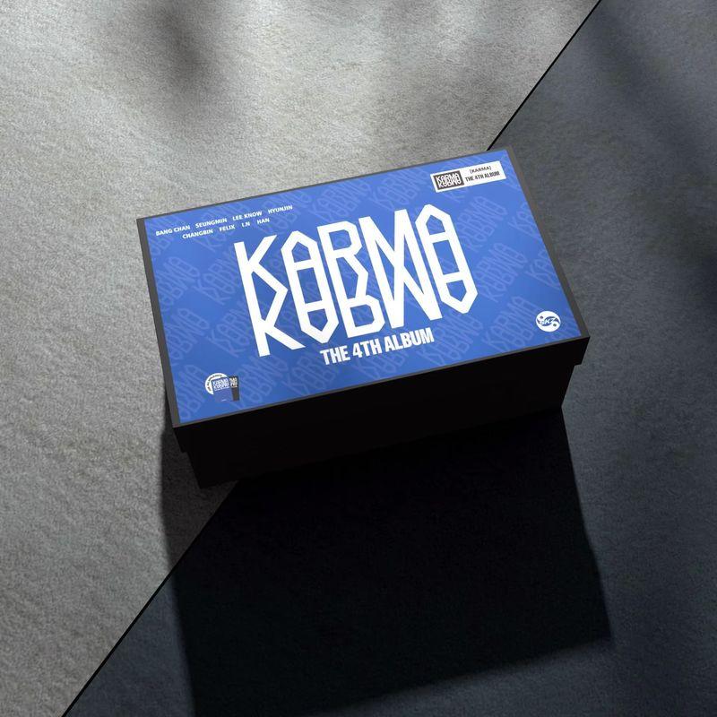 Skzoo Stray Kids Fan Gift Box With Karma Album Keychain Stickers And Peripheral Set Featuring Felix Hyunjin Collectibles