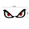 3D Angry Red Eyes Modeling Car Sticker Car Decorative Accessories Sunscreen Waterproof Sticker Motorbike Helmet Reflective Decal