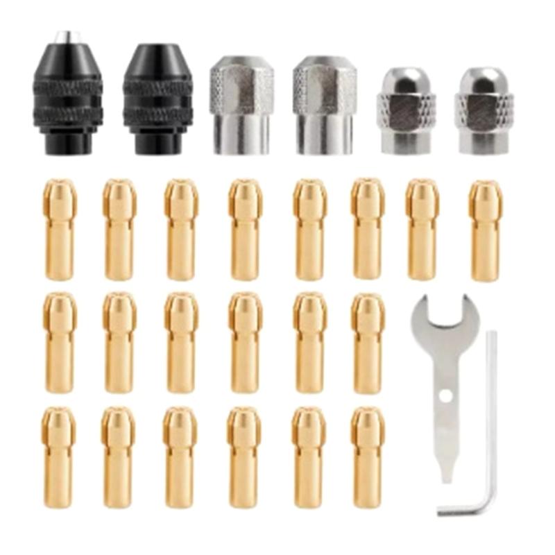 

Versatile Drill Chuck Collet Set Fits Most Drills for Various Drill Attachments Easy to Use Long Lasting Materials 1