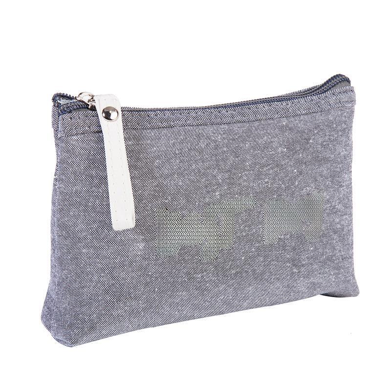 Women's Portable Zipper Cosmetic Bag & Coin Purse