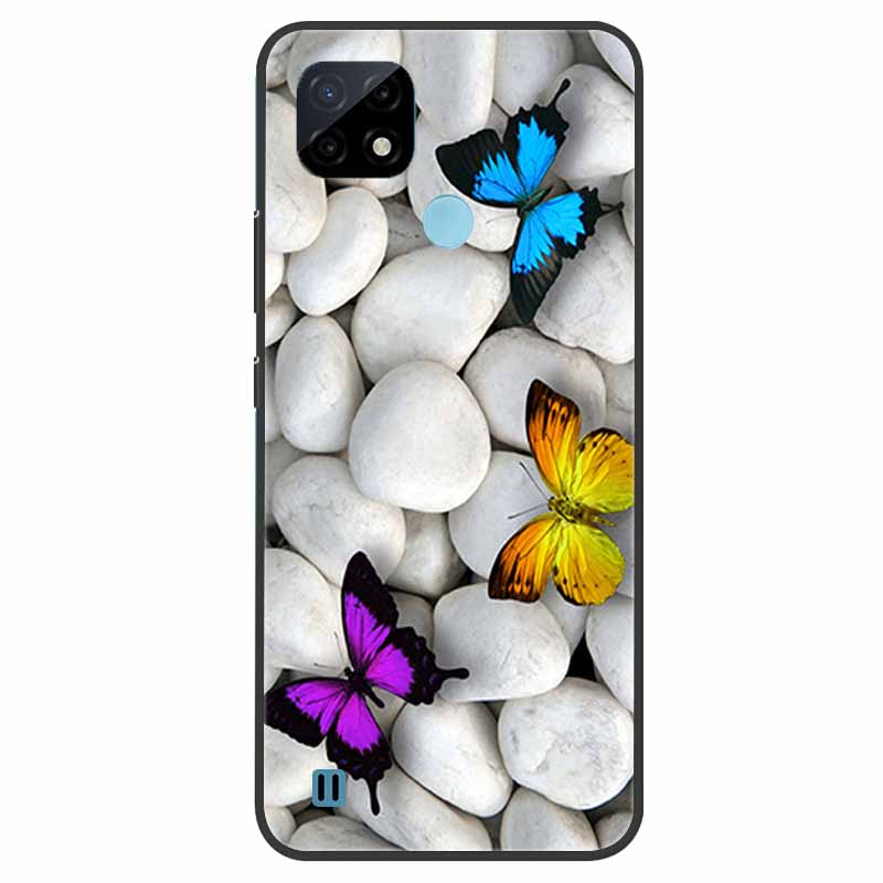 Pro Realme C21 Pouzdro Nárazuvzdorné Měkký silikon TPU Zadní kryt Pro Realme C31 C21Y C25S C25 Pouzdra na telefony Realme C21 C31 Roztomilý kreslený