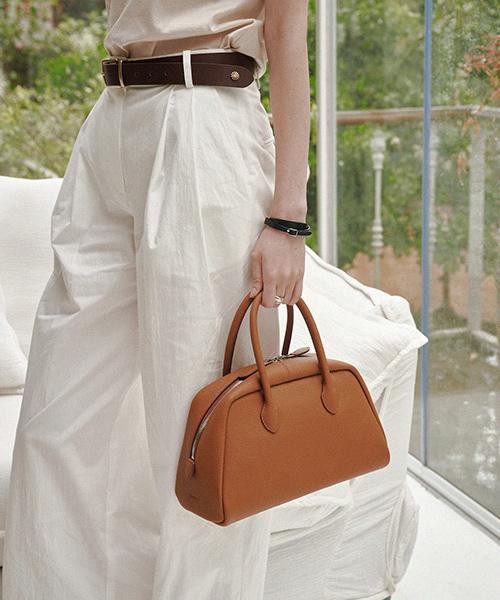 Demaker Vetiver Medium Tote Bag-Caramel